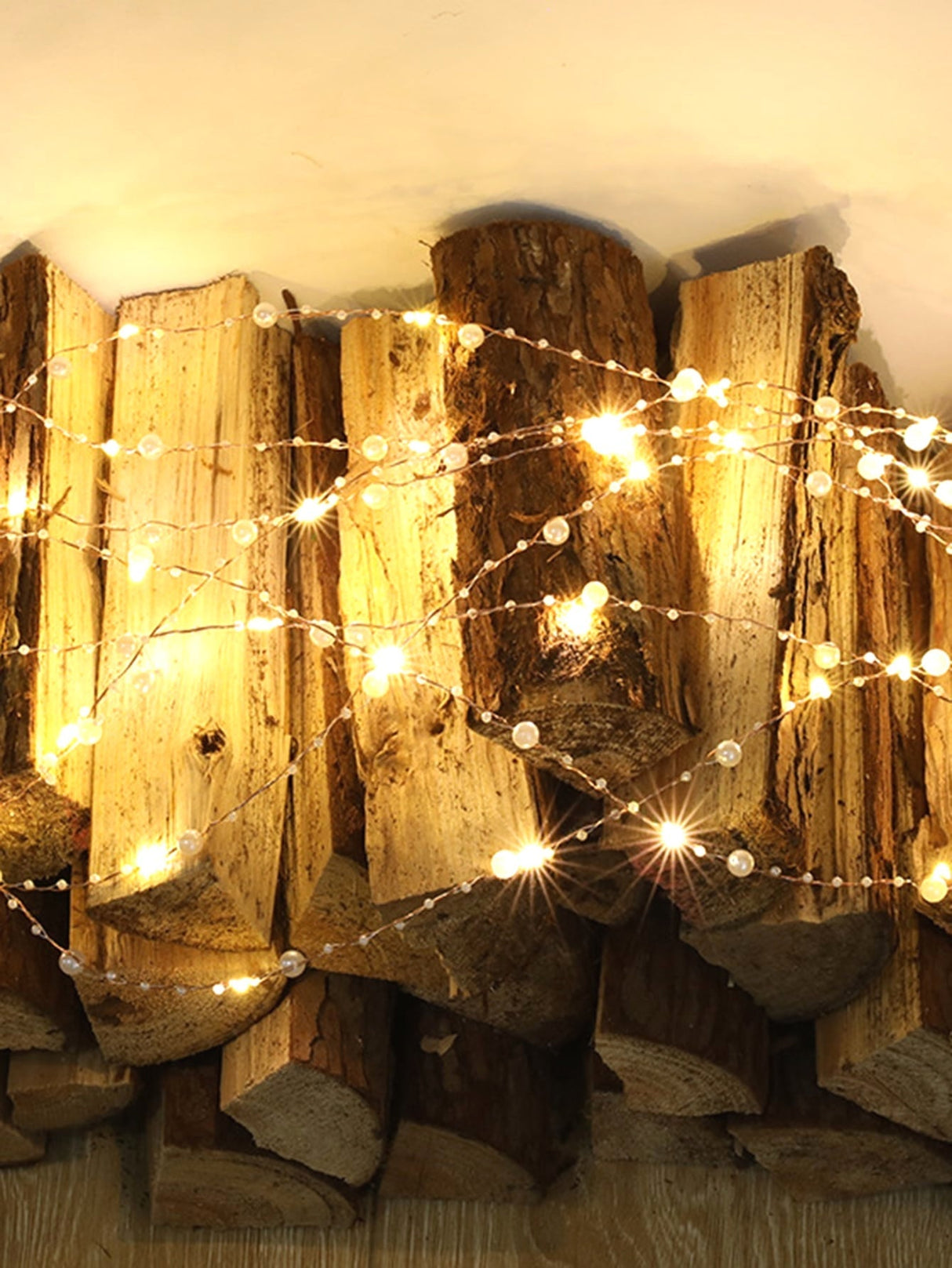 Faux Pearl Decor String Light with 20pcs Bulb 1pc - Novelty Lighting