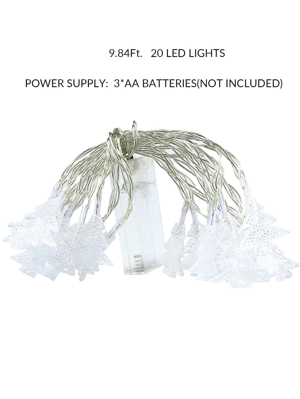 Christmas String Light with 20pcs Tree Shaped Bulb 1pc - Lighting & Lamp