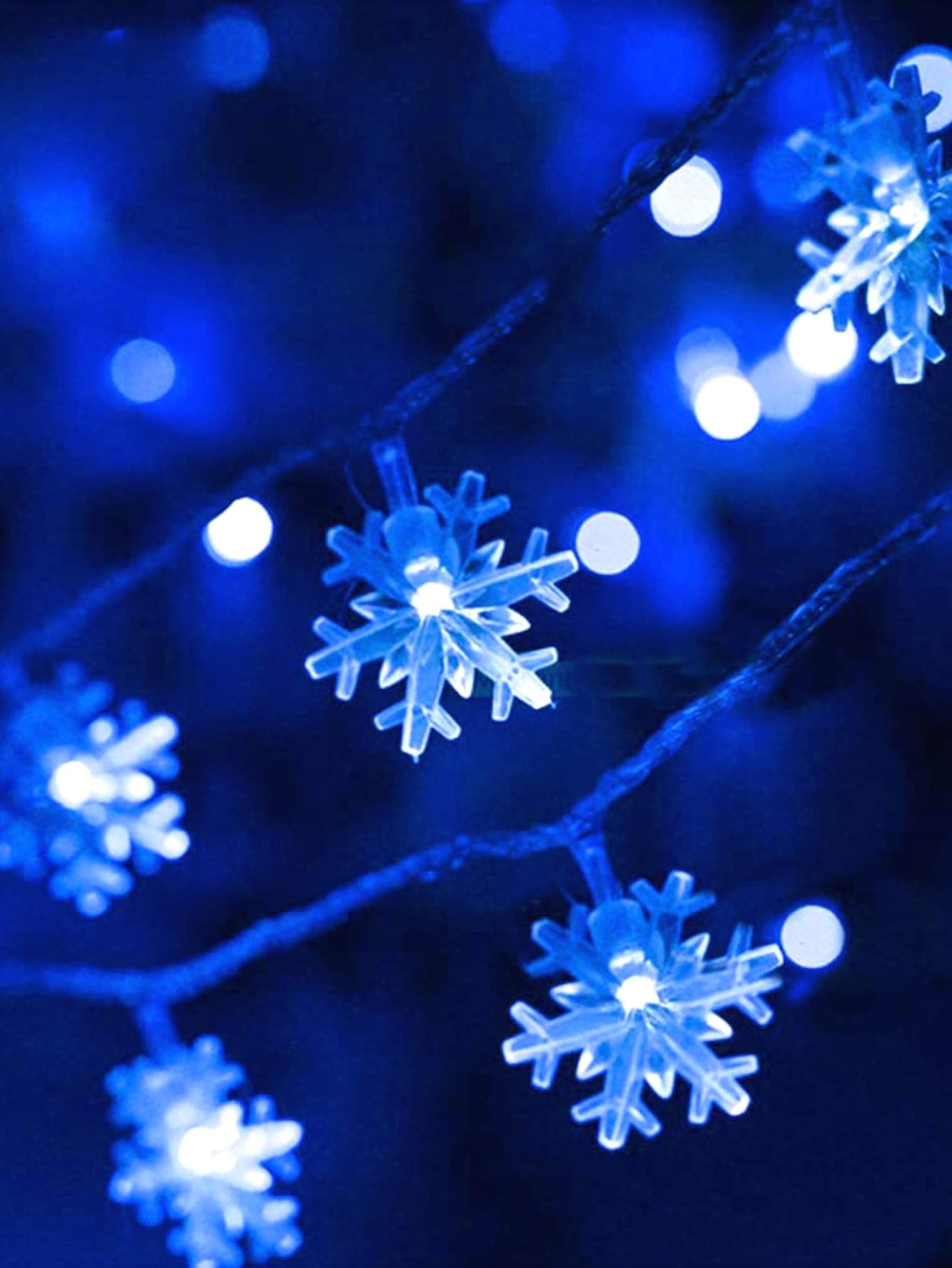 Christmas 40 Led 6m Snowflake String Light - Lighting & Lamp