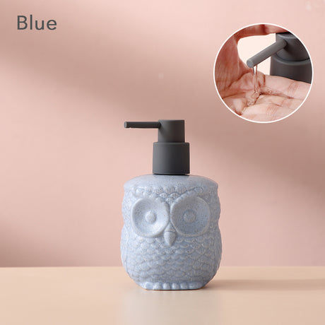 Black Ceramic Soap Dispenser, Liquid Bathroom Bottle, Simple Design, Refillable Reusable Lotion Pump for Bathroom Kitchen, 440ml/14.87oz