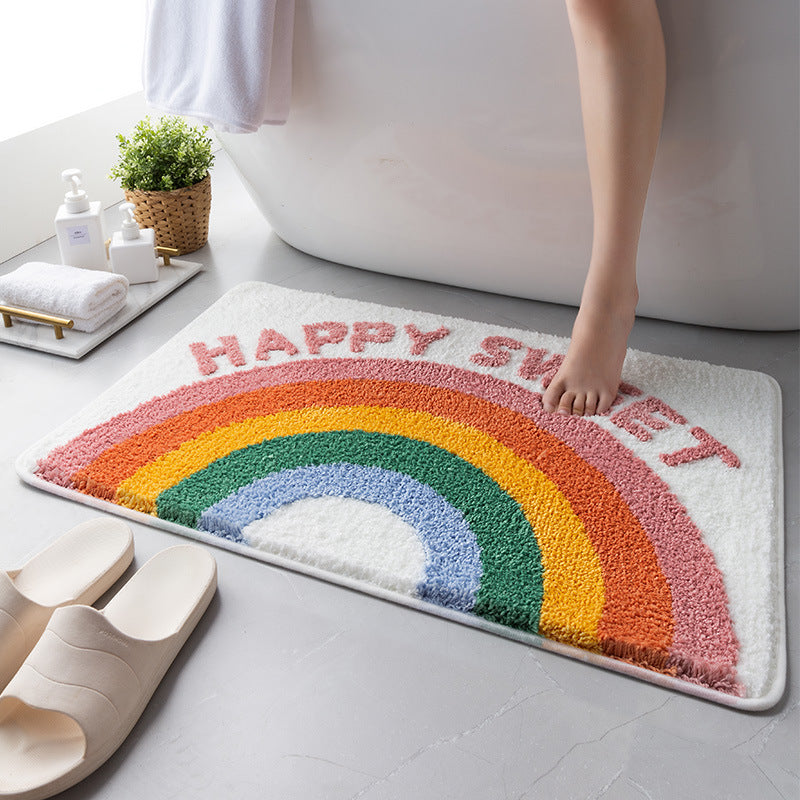 Cartoon Rainbow Bath Mat