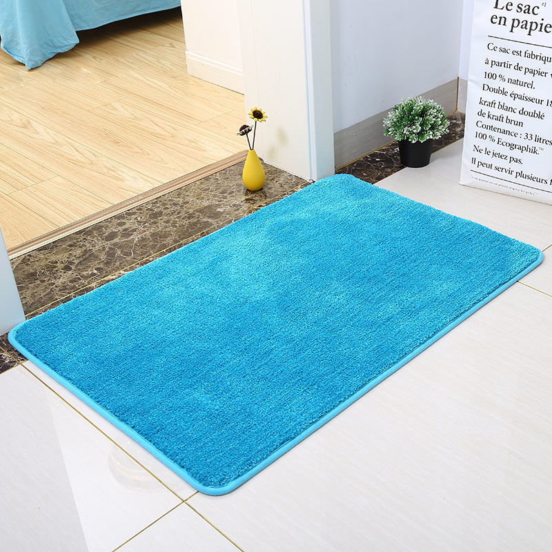 Feblilac Solid Color Tufted Bath Mat, Multiple Sizes Bath Mat, Pure Non-Slip Bathmat