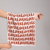 "LOVE" Print Breathable Cotton Towel