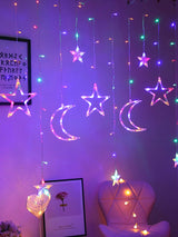 126 Led 3m Star & Moon String Light - Novelty Lighting