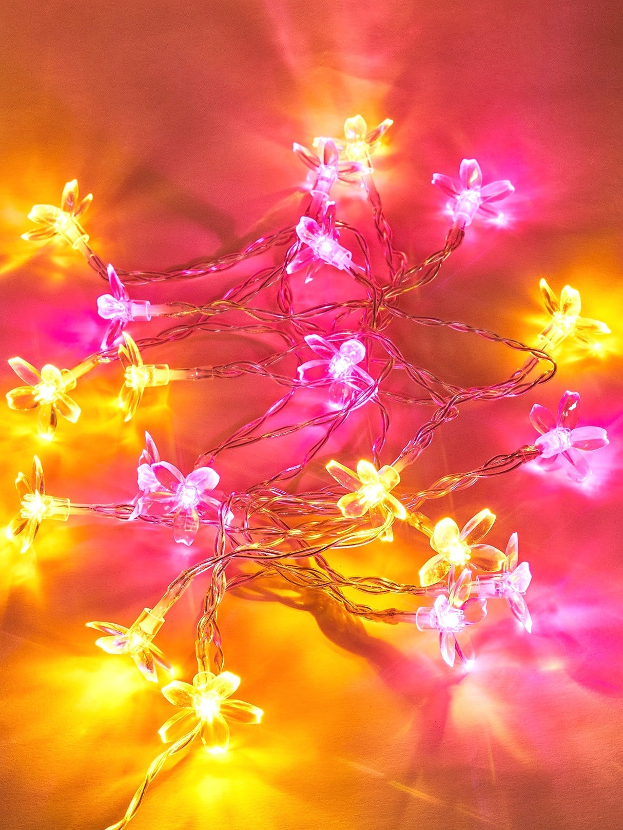 2m String Light with 20pcs Flower Bulb 1pc - Novelty Lighting