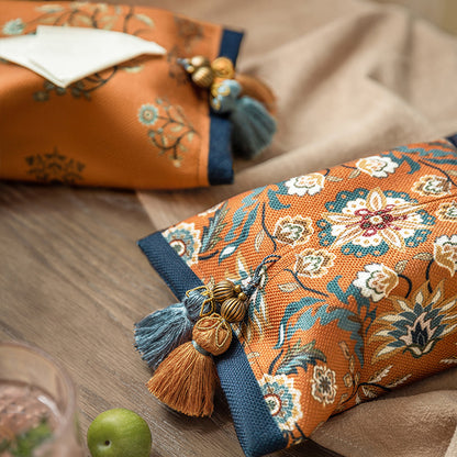 American country ins original pastoral car tissue box living room restaurant fabric tissue set ins ornaments Xintie				 							        							New products for autumn and winter, original hand-painted design, digital printing and dyeing