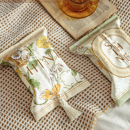 Roco original tissue set hand-painted fresh pastoral living room car tissue storage box ins dining table tissue bag