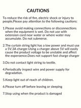 Control Curtain Decorative String Light with 300pcs Bulb Remote - Novelty Lighting