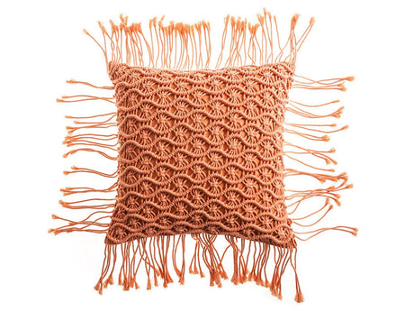 Macrame Tassels Pillow Cover, Handmade Pillowcase