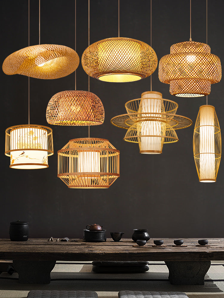 Feblilac Bamboo Pendant Light