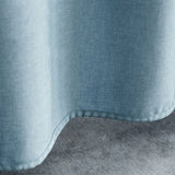 Pure Blue Linen Shower Curtain