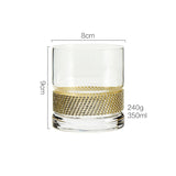 Nordic light luxury wind diamond crystal glass high-value drinking water cup whisky glass juice cup