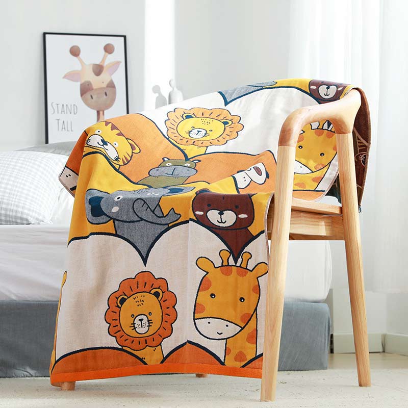 Animal Party Cotton Comfy Bath Towel