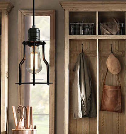 6 Head Industrial Wire Cage Chandelier / Pendant Lights