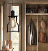 Single Head Industrial Wire Cage Pendant Light