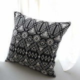 Black & White Geometric Pattern Pillowcase