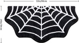 Feblilac Spider Web Rugs, Halloween Rug 20"x 32" Gothic Home Decor Small Rug, Bathroom Goth Rug, Suitable forBathroom, Bedroom, Living Room, Front Door, Holiday Door Mat