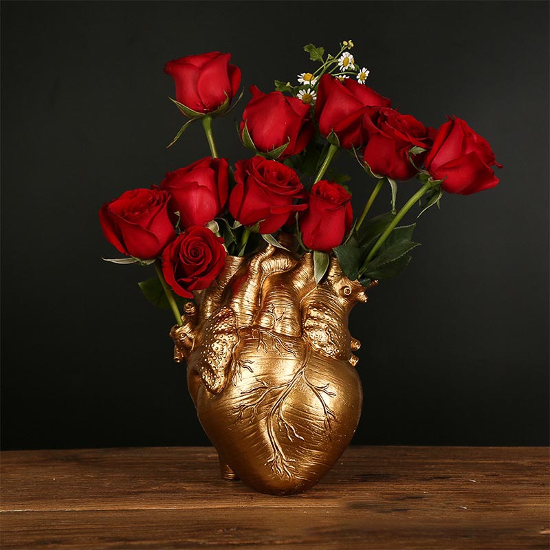 Artificial Heart Shape Flower Vase