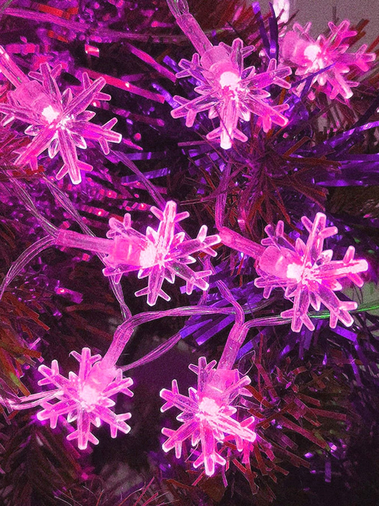 Christmas String Light with 20pcs Snowflake Bulb 1pc - Lighting & Lamp