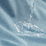 Pure Blue Linen Shower Curtain