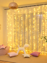 Led 2 x 2M Curtain String Light with 20pcs Clip 200 - Novelty Lighting