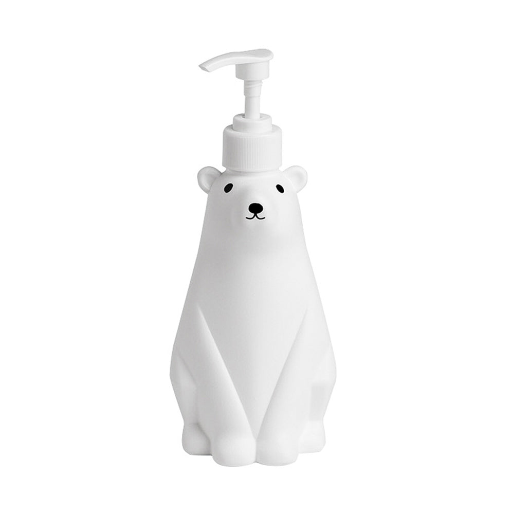 Plastic Polar Bear Soap Dispenser, PVC Liquid Soap Pump Bottle