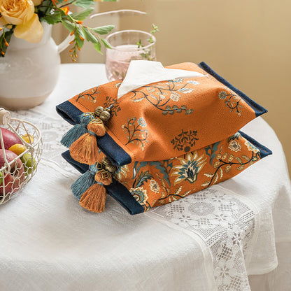 American country ins original pastoral car tissue box living room restaurant fabric tissue set ins ornaments Xintie				 							        							New products for autumn and winter, original hand-painted design, digital printing and dyeing