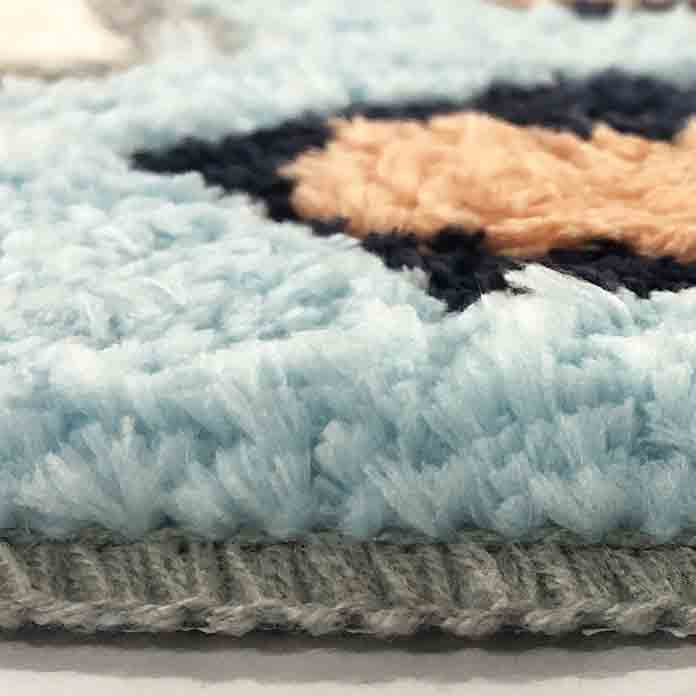 Color Blocks Bath Mat, Abstract Bathroom Rug