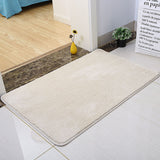 Feblilac Solid Color Tufted Bath Mat, Multiple Sizes Bath Mat, Pure Non-Slip Bathmat