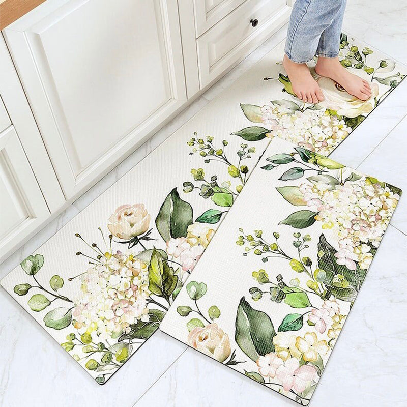 Floral Kitchen Floor Mat