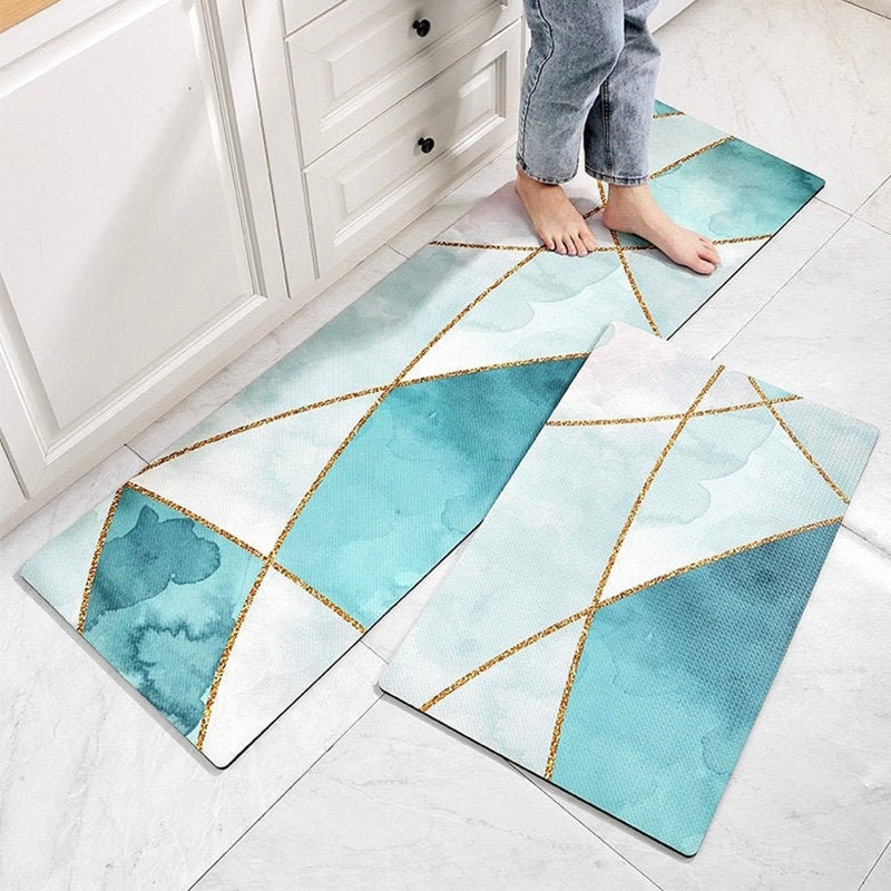 Lake Blue Kitchen Floor Mat