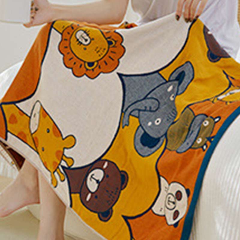 Animal Party Cotton Comfy Bath Towel