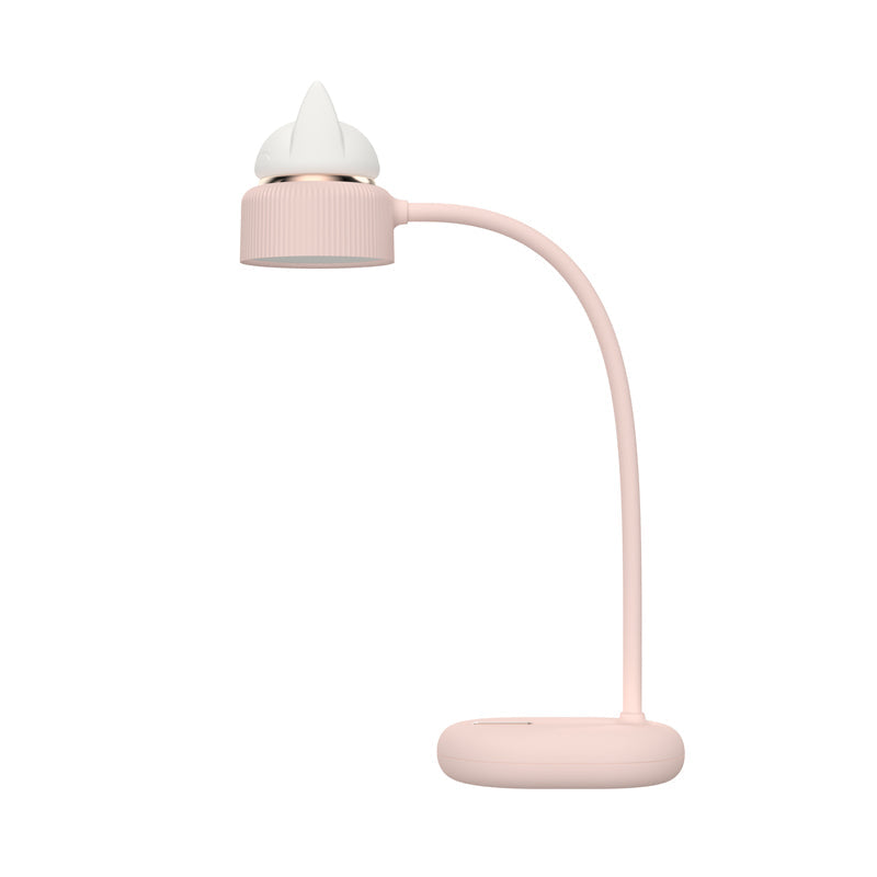 White/Pink/Green Cat Rotating Table Lamp Kids Plastic USB Rechargeable LED Nightstand Light