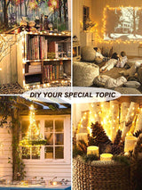 Copper String Light with 100pcs Bulb 1pc - Novelty Lighting