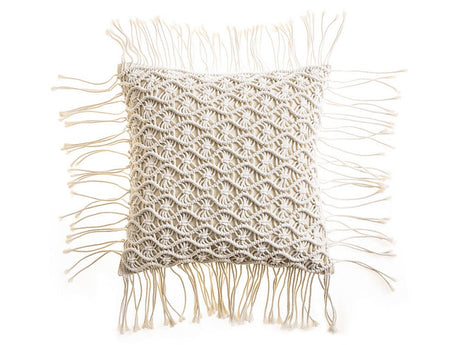 Macrame Tassels Pillow Cover, Handmade Pillowcase