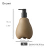 Mint Ceramic Soap Dispenser, Liquid Bathroom Bottle, Simple Design, Refillable Reusable Lotion Pump for Bathroom Kitchen, 560ml/18.93oz