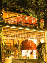 Decorative String Light with 96pcs Bulb Curtain - Novelty Lighting