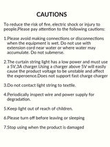 Curtain Decorative String Light with 300pcs Bulb 1pc - Novelty Lighting