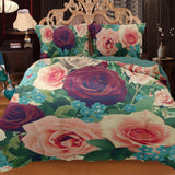 Blooming Rose Duvet Cover with Pillowcases