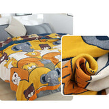 Animal Party Reversible Cotton Gauze Quilt