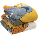 Animal Party Reversible Cotton Gauze Quilt