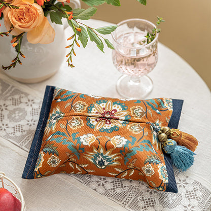 American country ins original pastoral car tissue box living room restaurant fabric tissue set ins ornaments Xintie				 							        							New products for autumn and winter, original hand-painted design, digital printing and dyeing