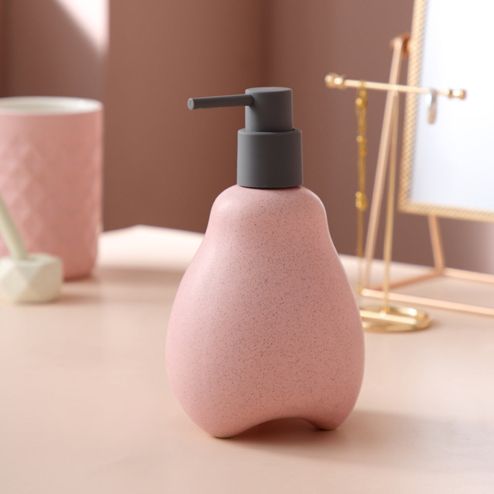 Mint Ceramic Soap Dispenser, Liquid Bathroom Bottle, Simple Design, Refillable Reusable Lotion Pump for Bathroom Kitchen, 560ml/18.93oz