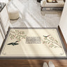Feblilac Chinese Style Branches and Birds Polyester Door Mat
