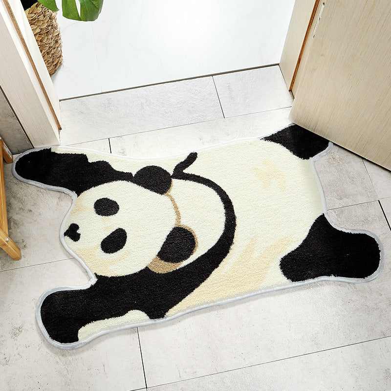 Cute Tiger Bath Mat Bedroom Rug, Animal Soft Plush Water-Absorbent Mat, Machine Washable