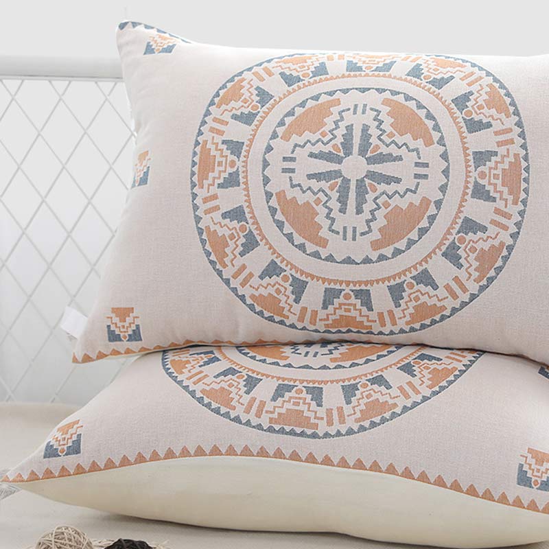 Bohemian Button Closure Pillowcases Pillow Shams (2PCS)