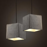 Concrete Odense Cube Pendant Light