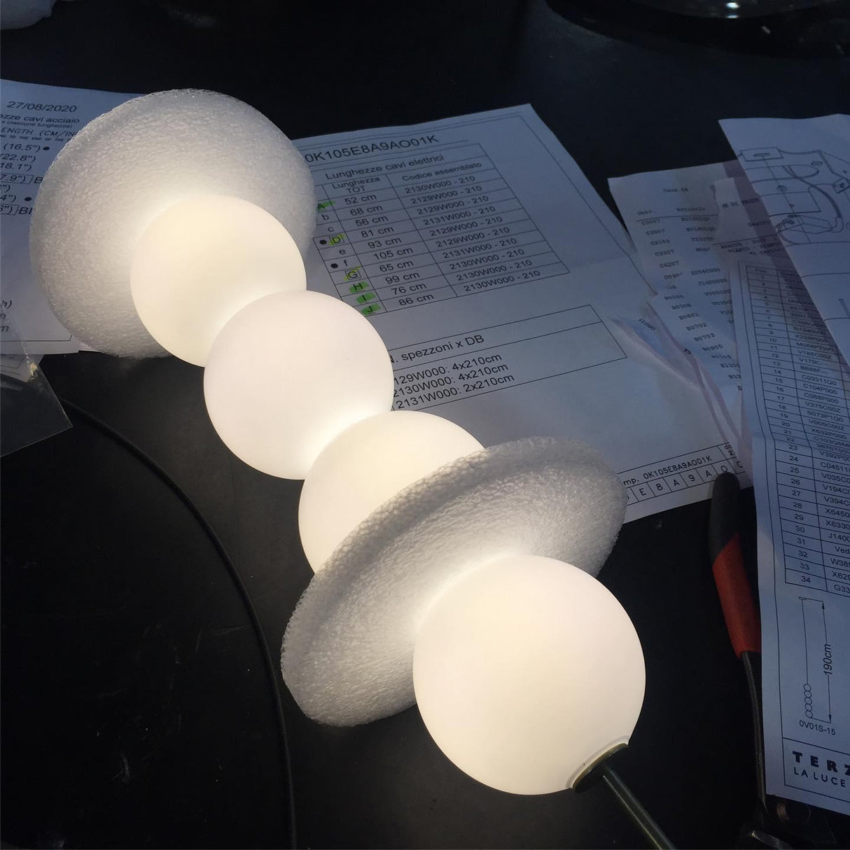 Abacus Wall Lamp