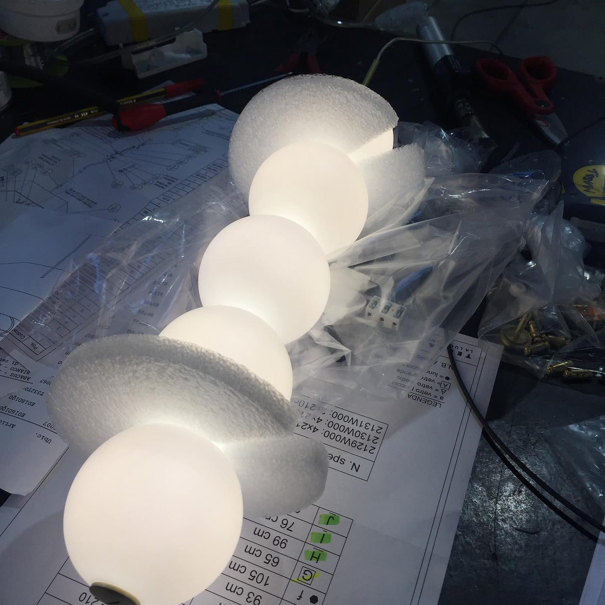 Abacus Wall Lamp