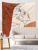 Abstract Figure Graphic Tapestry